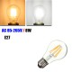 E27 LED 8W White/Warm White COB LED Filament Retro Edison LED Bulbs 85-265V