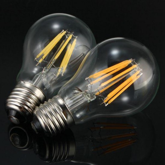 E27 LED 8W White/Warm White COB LED Filament Retro Edison LED Bulbs 85-265V