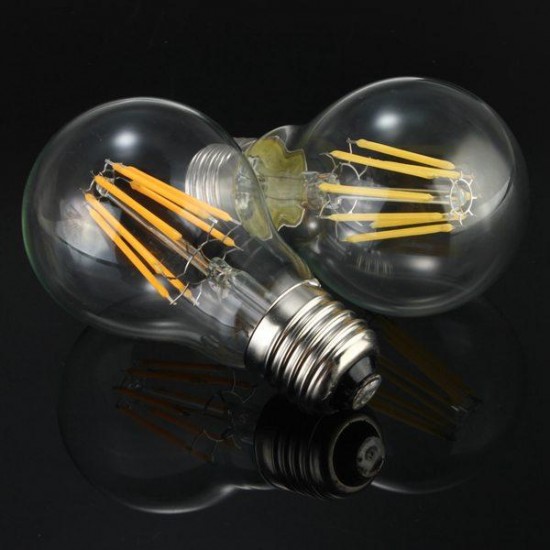 E27 LED 8W White/Warm White COB LED Filament Retro Edison LED Bulbs 85-265V