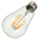 E27 ST58 8W Warm White COB LED Filament Retro Edison LED Bulbs AC110V / AC220V