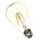 E27 ST64 4W Clear Cover Dimmable Edison Retro Vintage Filament COB LED Bulb Light Lamp AC110/220V