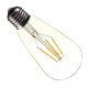 E27 ST64 4W Clear Cover Dimmable Edison Retro Vintage Filament COB LED Bulb Light Lamp AC110/220V