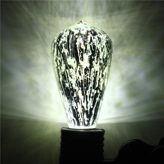 E27 ST64 5W Storm Silvering Vintage Antique Edison Filament COB LED Bulb Light Lamp 85-265V E27 ST64 5W Storm Silvering Vintage Antique Edison Filament COB LED Bulb Light Lamp 85-265V