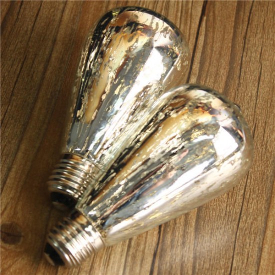 E27 ST64 5W Storm Silvering Vintage Antique Edison Filament COB LED Bulb Light Lamp 85-265V E27 ST64 5W Storm Silvering Vintage Antique Edison Filament COB LED Bulb Light Lamp 85-265V