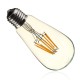 E27 ST64 8W Clear Cover Dimmable Edison Retro Vintage Filament COB LED Bulb Light Lamp AC110/220V E27 ST64 8W Clear Cover Dimmable Edison Retro Vintage Filament COB LED Bulb Light Lamp AC110/220V
