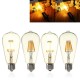 E27 ST64 8W Clear Cover Dimmable Edison Retro Vintage Filament COB LED Bulb Light Lamp AC110/220V