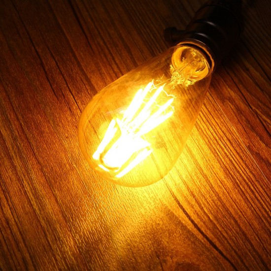 E27 ST64 8W Golden Cover Dimmable Edison Retro Vintage Filament COB LED Bulb Light Lamp AC110/220V E27 ST64 8W Golden Cover Dimmable Edison Retro Vintage Filament COB LED Bulb Light Lamp AC110/220V