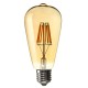 E27 ST64 8W Golden Cover Dimmable Edison Retro Vintage Filament COB LED Bulb Light Lamp AC110/220V E27 ST64 8W Golden Cover Dimmable Edison Retro Vintage Filament COB LED Bulb Light Lamp AC110/220V