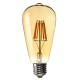 E27 ST64 8W Golden Cover Dimmable Edison Retro Vintage Filament COB LED Bulb Light Lamp AC110/220V