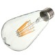 E27 ST64 8W Warm White Non-Dimmable COB LED Filament Retro Edison Bulbs 220V