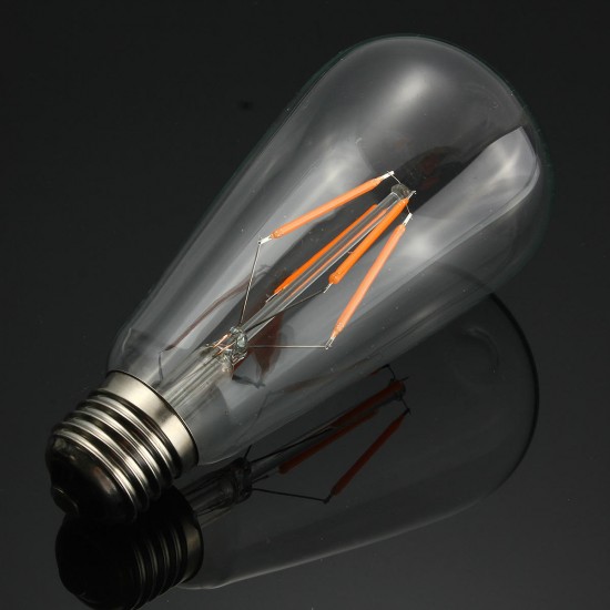 E27 ST64 Retro Edison LED 4W COB Squirrel Cage Colorful Filament Glass Light Lamp Bulb AC 220V E27 ST64 Retro Edison LED 4W COB Squirrel Cage Colorful Filament Glass Light Lamp Bulb AC 220V