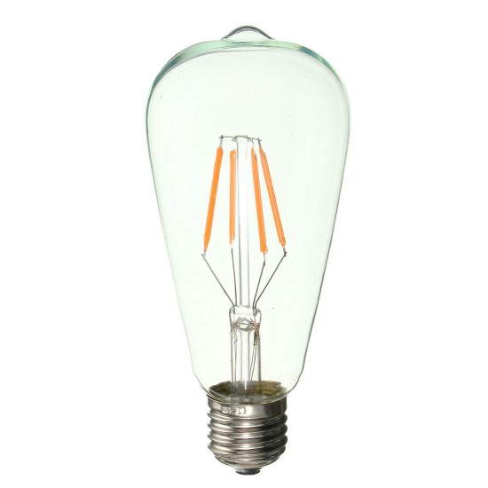 E27 ST64 Retro Edison LED 4W COB Squirrel Cage Colorful Filament Glass Light Lamp Bulb AC 220V E27 ST64 Retro Edison LED 4W COB Squirrel Cage Colorful Filament Glass Light Lamp Bulb AC 220V