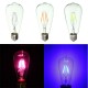 E27 ST64 Retro Edison LED 4W COB Squirrel Cage Colorful Filament Glass Light Lamp Bulb AC 220V E27 ST64 Retro Edison LED 4W COB Squirrel Cage Colorful Filament Glass Light Lamp Bulb AC 220V