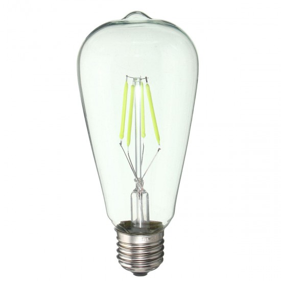E27 ST64 Retro Edison LED 4W COB Squirrel Cage Colorful Filament Glass Light Lamp Bulb AC 220V E27 ST64 Retro Edison LED 4W COB Squirrel Cage Colorful Filament Glass Light Lamp Bulb AC 220V