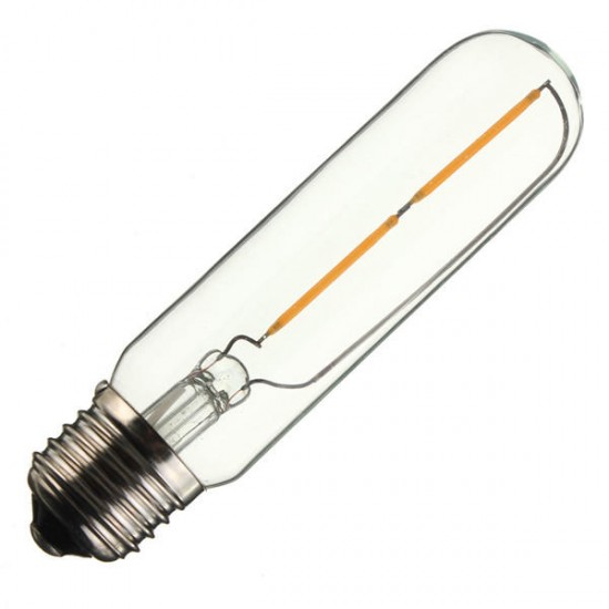 E27 T10 2W LED COB Filament Light Bulb Edison Vintage Retro Lamp AC 220V