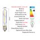 E27 T10 2W LED COB Filament Light Bulb Edison Vintage Retro Lamp AC 220V