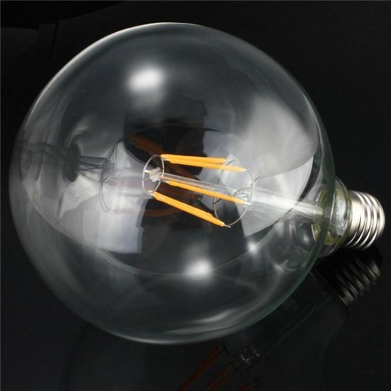 G125 6W E27 Edison Filament Warm White Globe COB LED Light Bulb 220-240V G125 6W E27 Edison Filament Warm White Globe COB LED Light Bulb 220-240V