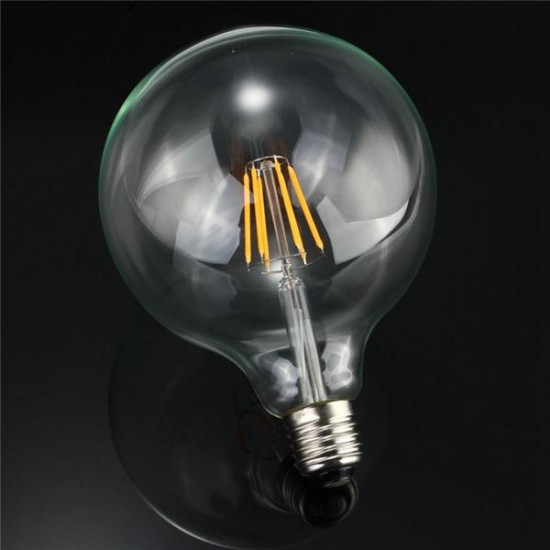 G125 6W E27 Edison Filament Warm White Globe COB LED Light Bulb 220-240V G125 6W E27 Edison Filament Warm White Globe COB LED Light Bulb 220-240V