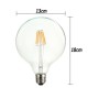 G125 6W E27 Edison Filament Warm White Globe COB LED Light Bulb 220-240V