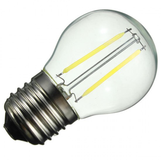 G45 E27 2W White/Warm White Non-Dimmable COB LED Filament Retro Edison Bulbs 220V G45 E27 2W White/Warm White Non-Dimmable COB LED Filament Retro Edison Bulbs 220V