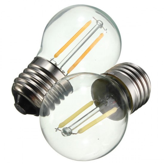 G45 E27 2W White/Warm White Non-Dimmable COB LED Filament Retro Edison Bulbs 220V G45 E27 2W White/Warm White Non-Dimmable COB LED Filament Retro Edison Bulbs 220V