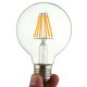 G80 E27 6W Warm White COB LED Filament Retro Edison Bulbs 220V