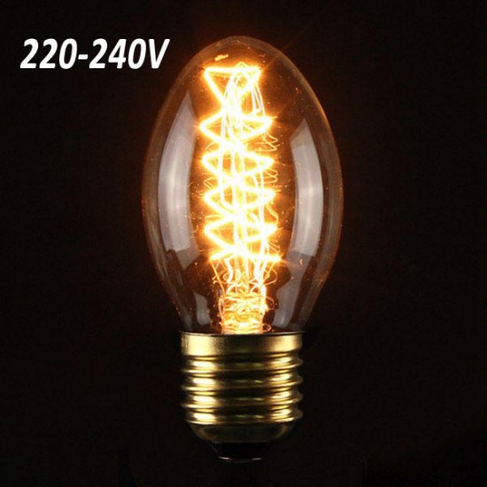 Incandescent Bulbs ST58 E27 40W Retro Edison Light Bulb AC 220-240V