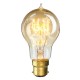 AC220V B22 60W A19 Teardrops Shape Amber Shell Edison Retro Incandescent Light Bulb for Home