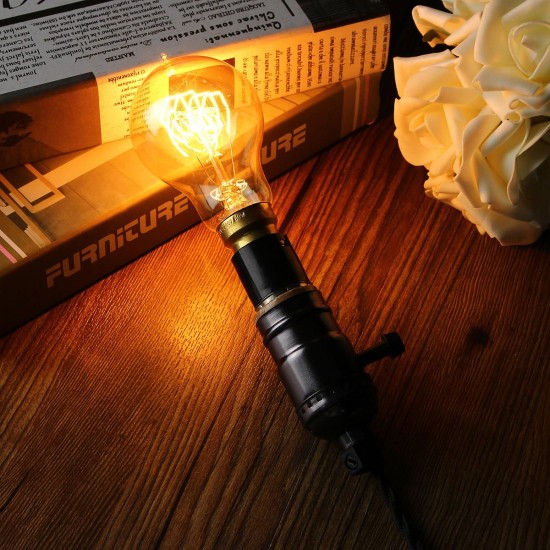 AC220V B22 60W A19 Teardrops Shape Amber Shell Edison Retro Incandescent Light Bulb for Home AC220V B22 60W A19 Teardrops Shape Amber Shell Edison Retro Incandescent Light Bulb for Home