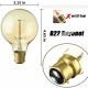 B22 G80 40W 19A Warm White 3200K Edison Vintage Incandescent Light Bulb AC220-240V