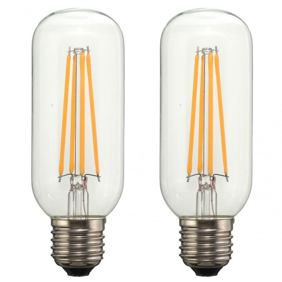 T45 E26/E27 Dimmable Edison LED Bulbs Warm White COB Vintage Light 400LM 4W 110V/220V