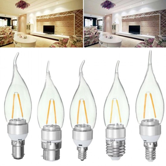 Non-Dimmable E27 E14 E12 B22 B15 2W Sliver Pull Tail Incandescent Candle Light Bulb 220V Non-Dimmable E27 E14 E12 B22 B15 2W Sliver Pull Tail Incandescent Candle Light Bulb 220V