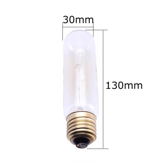 T10 E27 220V 40W Retro Edison Bulb Incandescent Light Bulb T10 E27 220V 40W Retro Edison Bulb Incandescent Light Bulb