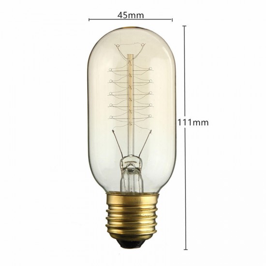 T45 E27 30W 220V 120lm Incandescent Bulb Retro Edison Light Bulbs T45 E27 30W 220V 120lm Incandescent Bulb Retro Edison Light Bulbs