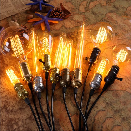 Vintage Edison Bulbs E27 40W/60W AC 220V Incandescent Lamp Retro Filament Light Bulb