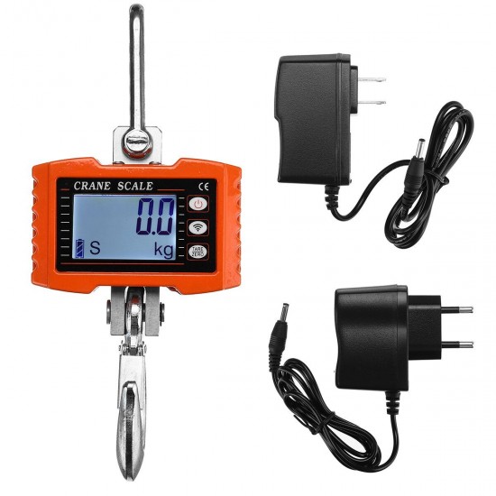 0.2kg-1000kg HD LED Display Wireless Electronic Hook Scale With Remote control