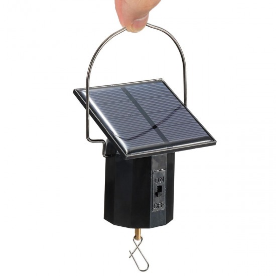 0.35W 1.6V Solar Powered System Whirligig Wind Spinner Motor Twirl Swirl Outdoor Hanging Ornament