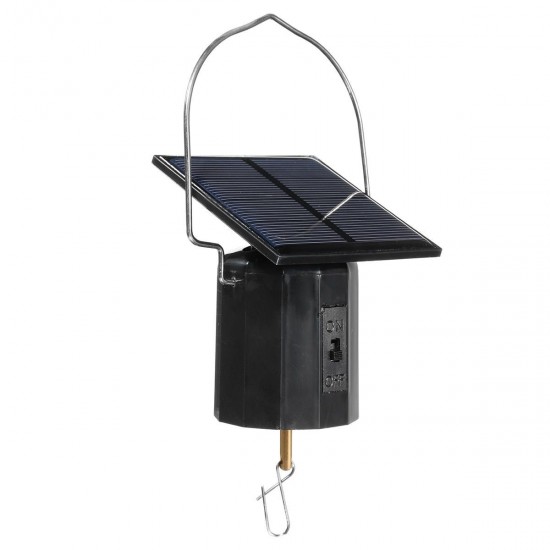 0.35W 1.6V Solar Powered System Whirligig Wind Spinner Motor Twirl Swirl Outdoor Hanging Ornament