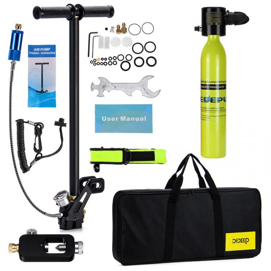 0.5L Diving Tank Equipment Kit Mini Scuba Dive Cylinder Oxygen Tank Box Snorkel With Pump Breathing Valve Scuba Adapter 0.5L Diving Tank Equipment Kit Mini Scuba Dive Cylinder Oxygen Tank Box Snorkel With Pump Breathing Valve Scuba Adapter