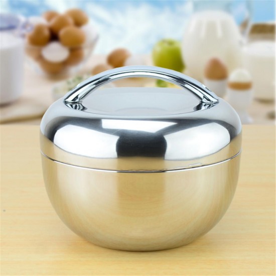 0.8/1/1.3L 2 Layer Stainless Steel Lunch Box Insulated Bento Box Food Storage 0.8/1/1.3L 2 Layer Stainless Steel Lunch Box Insulated Bento Box Food Storage