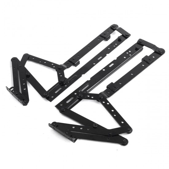 1 Pair DIY Lift Bracket Chair Sofa Bed Frame Adjustable Angle Mechanism Hinge Hardware 1 Pair DIY Lift Bracket Chair Sofa Bed Frame Adjustable Angle Mechanism Hinge Hardware