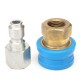 1 Pair Quick Release Compact 1/4F Coupling Pressure Washer Steam Cleaner 1 Pair Quick Release Compact 1/4F Coupling Pressure Washer Steam Cleaner