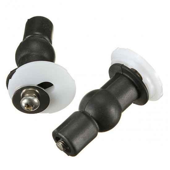 1 Pair WC Toilet Seat Hinges Commode Cover Screw Well Nuts Blind Hole Fixings