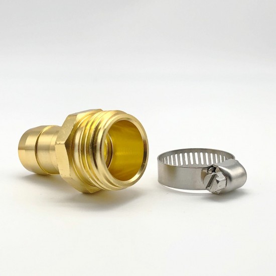 1 Set Garden Hose Repair Connector With Clamps Fit For 3/4'' Or 5/8'' Garden Hose Fitting 1 Set Garden Hose Repair Connector With Clamps Fit For 3/4'' Or 5/8'' Garden Hose Fitting