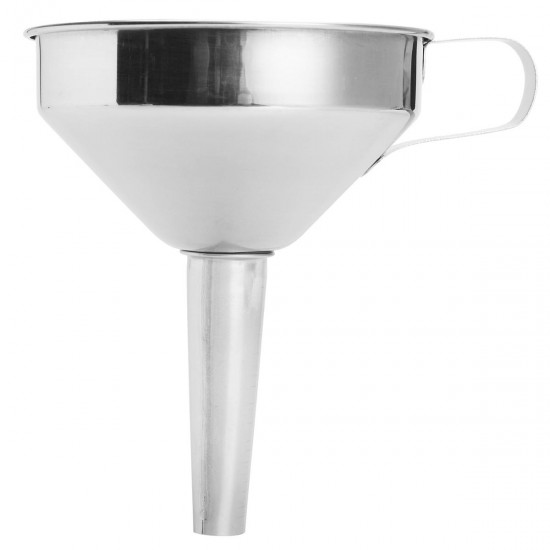10-24cm Stainless Steel Wide Mouth Liquid Water Oil Funnel Kitchen Filter Tool