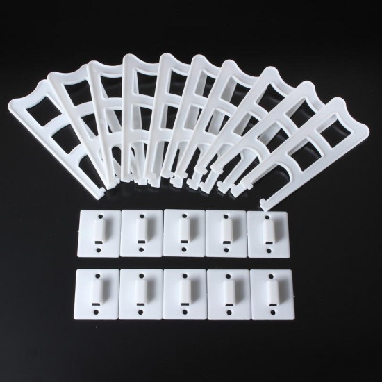 10 Pair Photo Frame Bracket Stand Support Trapezoidal for Crystal Glass 10 Pair Photo Frame Bracket Stand Support Trapezoidal for Crystal Glass
