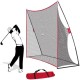 10 x 7FT Foldable Golf Hitting Practice Net Driving Training Aids Carry Bag Storage Net