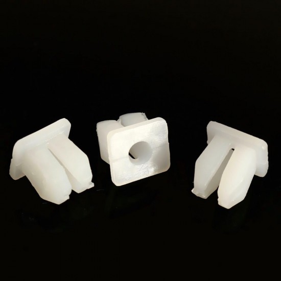 100 pcs Car White Plastic Rivets Fastener Fender Bumper Clips 5mm Hole 100 pcs Car White Plastic Rivets Fastener Fender Bumper Clips 5mm Hole