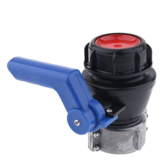 1000L IBC Tote Tank Ball Valve Drain Adapter Hose Fittings with Switch DN40 DN50 Inner Dia 62mm/75mm