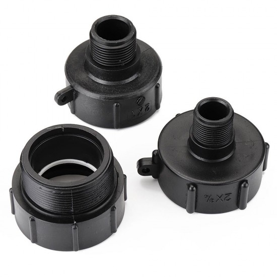 1000L S60x6 IBC Water Tank Adapter Hose Barb Coarse Thread Quick Connect to 1/2'' 3/4'' 1'' 2'' Hose Pipe Tap Replacement Valve Fitting Parts 1000L S60x6 IBC Water Tank Adapter Hose Barb Coarse Thread Quick Connect to 1/2'' 3/4'' 1'' 2'' Hose Pipe Tap Replacement Valve Fitting Parts